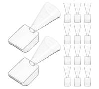 Operitacx 20 Pièces Cuillère Doseuse Plastique Graduation Précise, Fonction Double, Légère 15,9 G, Mélange et Dosage de Poudres Soins Peau en Déplacement