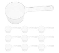 Operitacx 20 Pièces Cuillères Doseuses en Plastique Réutilisables avec Graduation pour Application de Masque et Mélange Diy, Poignée Ergonomique pour Soins Peau