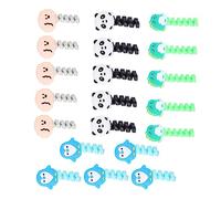Operitacx 20 pièces Enrouleurs de Câble Silicone Casse Organisateurs de Fils avec Design Animal Mignon Dinosaure Panda Protections Flexibles pour Câble de Données Écouteurs et Chargeurs