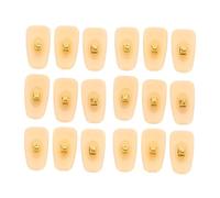 Operitacx 20 pièces Glasses Nose Pads With Screw Holes PVC Imitation Pads Non-slip Replacement For Spectacles Accessories