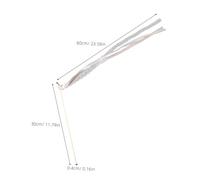 Operitacx 20 pièces Lot de Baguettes Fée avec Rubans Colorés et Clochettes Décoration Festive pour Mariage Anniversaire et Shower Accessoires pour Animation et Invités
