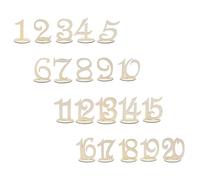 Operitacx 20 Pièces Numéros de Table en Bois Base, pour Mariage et | Design Simple et Délicat, Identification des Tables, Service Organisé, pour Fleurs, Gâteaux et Photos