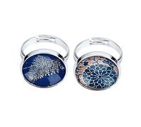 Operitacx 20 pièces Patch Verre Imitation Ronde pour Fabrication Bijoux DIY Accessoires Artisanaux Mixte Couleur