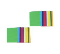 Operitacx 200 feuilles Papier Pliant Coloré Couleurs Double Face pour Garçon Fille DIY Origami Facile à Découper et Coller pour École et Fêtes