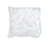 Operitacx 200 Pièces Protège-oreilles Protection L'eau Jetables Étanches en Pe Blanc Cache-oreilles Léger et Confortable pour Coloration des Cheveux et Voyage