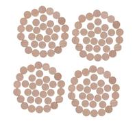 Operitacx 200 Pièces Tranches de Naturel Non Traité pour Artisanat Diy Décorations de Mariage Coasters et Ornements