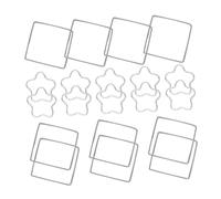 Operitacx 20pièces Tiges De Boucles Oreilles Métal Anneaux à Fabriquer Soi-même Matériel Pour Bijoux Pendentifs à Monture Creuse Et Cadre Ajouré Pour Création De Bijoux