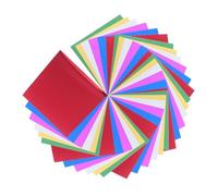 Operitacx 224 Feuilles Papier Aluminium Métallisé pour Bricolage Papier Cartonné Miroir Coloré pour Scrapbooking Origami et Création de Cartes Facile à Plier et Polyvalent