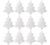 Operitacx 24 pièces Décorations de Noël Forme de de Ornements Créatifs pour Sapin DIY Blanc pour et Créer une Ambiance Festive