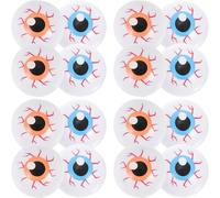 Operitacx 24 Pièces Œil Artificiel Réaliste pour Halloween en PP Sûr Effet d'horreur Chic, Décoration pour Fêtes D'garçon et Filles et Spectacles sur Scène