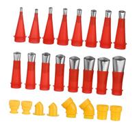 Operitacx 24 pièces Kit Embouts Calfeutrage Multifonctions Embouts Stables et Faciles à Remplacer pour Colle Mastic et Joints avec Bases de Connexion Variées Outil Pratique et Réutilisable