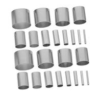 Operitacx 24 Pièces Lot de Cutters Ronds Acier Inoxydable pour Argile et Poterie Outils pour Modelage Céramique DIY et Sculpture