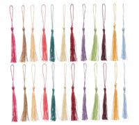 Operitacx 240 Pièces Mini Tassels pour Fabrication de Bijoux et Marque-pages Accessoires DIY Doux et pour Projets Créatifs et Souvenirs Couleurs Aléatoires Style Littéraire