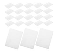 Operitacx 25 Pièces Pochette PVC Transparent Étanche Porte-cartes Identité Protection Professionnelle pour Bureau École Exposition