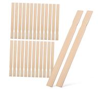 Operitacx 25pièces Bâtonnets Bois pour Mélanger Peinture Barres Agitation Tiges Bois Matériaux Bricolage Manuel