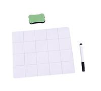 Operitacx 25x20cm Tapis Magnétique de Réparation 3 Pièces, en Caoutchouc | Grille Classée, Aide au Tri des Petites Pièces, Stylo et Gomme Inclus, Blanc pour Réparations Couleur Aléatoire