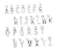 Operitacx 26 pièces Pendentifs Lettres Anglaises Rétro Alliage Accessoires DIY pour Collier Décorations Artisanales Élégantes et Durables