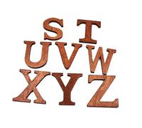 Operitacx 26pièces Lettres Bois de Alphabet Anglais Jetons Bois Outil Pédagogique pour Apprendre Anglais et Création de Puzzles