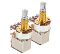 Operitacx 2pcs Potentiomètres de Guitare Électrique et Basse 18mm A500k en Métal pour Contrôle Fluide du Volume et Tonalité, Boutons Adaptés aux Performances Live et Améliorations