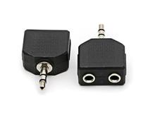 Operitacx 2Pièces Adaptateur Audio à vers Femelle Double Splitter Mono pour Casque et Microphone Lot de Connecteurs Stéréo de Couleur Noire