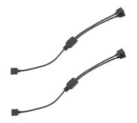Operitacx 2pièces Adaptateur RGB Broches vers Câble Répartiteur Argb pour Pc Châssis Dissipateur Thermique CPU Ventilateurs