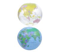 Operitacx 2pièces Ballon Gonflable Forme De Globe Terrestre Jouet De Plage Pour Piscine Et Fête Lot De Pvc Sûr