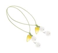 Operitacx 2pièces Lanière Avec Pendentif Forme De Fleur Ornement à Suspendre Forme De Fleur Breloque Pour à Main Lanière De Téléphone Décorative Sangle De Téléphone Anti-perte