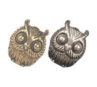 Operitacx 2pièces Perles Espacement Hibou Laiton Pendentif Animal Mini pour Création Bijoux Colliers et Bracelets DIY