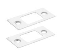Operitacx 2Pièces Plaque de Gâche de Pêne Dormant Inoxydable Lot de Accessoires de Remplacement pour Serrures de Porte Installation Facile et Polyvalente pour Portes Intérieures