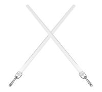 Operitacx 2pièces Tringle à Rideau Acrylique Transparente Tige Légère pour Stores Verticaux Installation Facile sans Perçage Accessoires de Réparation pour Voilage et Rideaux