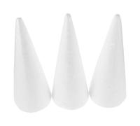 Operitacx 3 Cônes En Polystyrène Pour L'Artisanat Cônes En Mousse Pour Arbre De Noël De 12 Pouces Mousse Blanche En Forme De Cône Pour Projets Artistiques De Bricolage Arbre De Noël