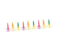 Operitacx 3 Ensembles Ciseaux Créatifs Pour Garçon Fille Ciseaux Ondulés De Sécurité Pour Bricolage Couleurs Aléatoires Idéaux Pour Projets De Classe 3 Pièces * 3