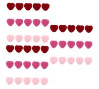 Operitacx 3 Ensembles Décoration D'amour Rouge Pinces À Cheveux Pour Bébés Festival Correctif Délirer Mini-accessoires Boules De Feutre De Laine En Forme De Coeur Oh La Laine 15 Pièces * 3