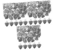 Operitacx 3 Ensembles Pendentifs Forme De Cœur Antique Pour Diy Accessoires Pour Colliers Bracelets Artisanales 100 Pièces * 3