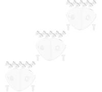 Operitacx 3 Ensembles Support Étagère Transparent Équerres Pour Verre Fixation Stable Installation Facile Pour Étagères Et Boîtes De Rangement 10 Pièces * 3