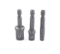 Operitacx 3 pièces Adaptateur Douille Perceuse Acier Inoxydable avec Rallonge à Bille pour Connexion Rapide et Compatible Extension Carrée Impact pour Outils Électriques