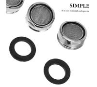 Operitacx 3 pièces Aérateur Robinet Acier Inoxydable Filtre Calcaire Filetage Externe Économiseur Eau pour Cuisine et Salle de Bain Mousseur Éclaboussures Facile à Installer