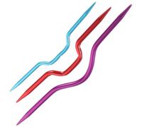 Operitacx 3 Pièces aiguilles à tricoter courbées aiguilles pour câbles à tricoter titulaire du formulaire tapisserie aiguilles de câble supports de torsades ligne métallique Bobine élastique