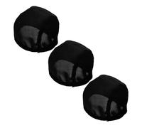 Operitacx 3 Pièces Bandeau De Poupée Accessoires De Perruque De Poupée Respirante Capuchon Noir En Tissu