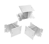 Operitacx 3 Pièces Bloc de Dissipation de Chaleur Aluminium pour Relais SSR Accessoire pour Industriel Pont Redresseur et Projets DIY
