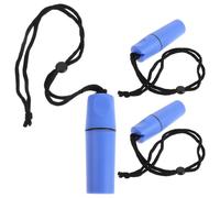 Operitacx 3 Pièces Bouteille de Rangement Étanche Couvercle à Vis Scellé avec Corps Moulé en Plastique Transparent Bleu pour Kayak pour Snorkeling et Balade en Lac