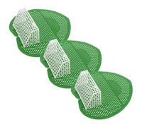 Operitacx 3 Pièces Écrans D'urinoirs pour Hommes en Silicone Vert Parfum Agrume, Désodorisants et Anti-obstruction pour Toilettes à Usage Quotidien