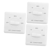 Operitacx 3 pièces Interrupteur de Ventilateur pour Ventilo Convecteur Panneau Température Réglable pour Climatisation Centrale