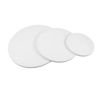 Operitacx 3 Pièces Lot de Toiles Rondes Coton Châssis Vierges pour Peinture à Lhuile et Dessin Toile Circulaire à Texture Fine pour Artistes