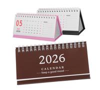 Operitacx 3 Pièces Mini Desk Calendar English Version Creative Coil Binding Monthly Planner For Office Home Study Efficient Management And Decorative Desktop Accessory