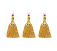 Operitacx 3 Pièces Pendentif Balai DIY Rétro, Petit Format | Trou Percé Réservé, Texture Lisse, Décoration de Paquet, pour Porte-clés et Paquet à Dos