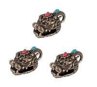 Operitacx 3 Pièces Pendentif Porte Clés Laiton avec Cloche Pi Yao Accessoire Feng Shui Porte Clés Décoratif pour Sacs de Protection