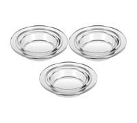 Operitacx 3 Pièces Plat de Remplacement en Verre Rond pour Chauffe-Cire, Facile à Nettoyer, Adapté Universellement, Design Unique de Chapeau de Paille pour Décoration Intérieure