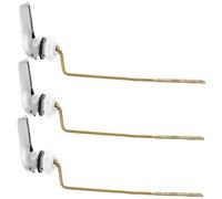Operitacx 3 pièces Poignée de Chasse Eau Wc Cuivre Abs Chromé Levier de Chasse Latéral Kit de Remplacement pour Réservoir de Accessoire Pratique