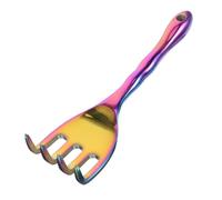 Operitacx 3 Pièces râteau en métal pour Le Jardinage Outil de Jardinage Feuilles râteau a Main râteau de Jardin Petit Outils de Jardinage Alliage d'aluminium de magnésium